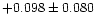 $+0.098 \pm 0.080$