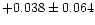 $+0.038 \pm 0.064$