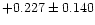 $+0.227 \pm 0.140$