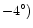 $-4^\circ)$