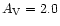$A_{\rm V}=2.0$