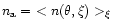 $n_{\rm a}=\ <n(\theta,\xi
)>_\xi$