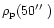 $\rho_{\rm p}(50\hbox{$^{\prime\prime}$ })$