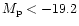 $M_{\rm p}<-19.2$