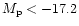 $M_{\rm p}<-17.2$