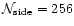 $\mathcal{N}_{\rm side}=256$