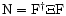 $\rm {N}={F}^\dagger{\Xi}{F}$