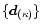 $\{{\vec d}_{(\kappa)}\}$