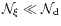 $\mathcal{N}_{\xi} \ll \mathcal{N}_{\rm d}$