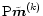 ${\rm P}{\tilde{\vec m}}^{(k)}$