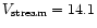 $V_{\rm stream}=14.1$