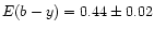 $E(b-y) = 0.44\pm0.02$