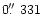 $0\hbox{$.\!\!^{\prime\prime}$ }331$