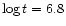$\log t=6.8$