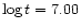 $\log t=7.00$