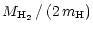 $\displaystyle M_{\rm H_2}\, /\, (2\, m_{\rm H})$