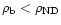 $\rho_{\rm b}<\rho_{\rm ND}$