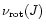 $\nu_{\rm rot}(J)$