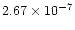 $2.67\times 10^{-7}$