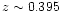 $z\sim0.395$