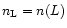 $n_{\rm L}=n(L)$