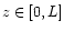 $z\in [0,L]$