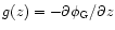 $g(z)= -\partial \phi_{\rm G}/\partial z$