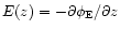 $E(z)=-\partial \phi_{\rm E}/\partial z$