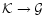 ${\cal K}\rightarrow{\cal G}$