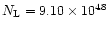 $N_{\rm L} = 9.10\times10^{48}$