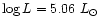 ${\log L} = 5.06~L_{\odot}$