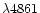 $\lambda 4861$