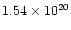 $1.54\times 10^{20}$