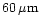 $60\,{\rm\mu m}$