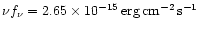 $\nu f_\nu = 2.65\times
10^{-15}\,{\rm erg\,cm^{-2}\,s^{-1}}$