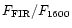 $F_{\rm FIR}/F_{1600}$