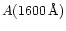 $A(1600\,{\rm\AA})$
