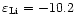 $\varepsilon_{\rm Li} = -10.2$