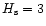 $H_{\rm s} = 3$
