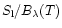$S_{\rm l}/B_\lambda (T)$