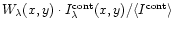 $W_\lambda {(x,y)} \cdot
I^{\rm cont}_\lambda {(x,y)}/\langle I^{\rm cont}\rangle$