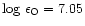 $\log\,\epsilon_{\rm O} = 7.05$