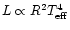 $L \propto R^2 T_{\rm eff}^4$