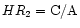$HR_2=\rm C/A$