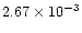 $2.67\times 10^{-3}$