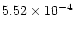 $5.52\times 10^{-4}$