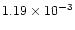 $1.19\times 10^{-3}$