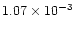 $1.07\times 10^{-3}$