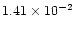 $1.41\times 10^{-2}$