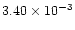 $3.40\times 10^{-3}$